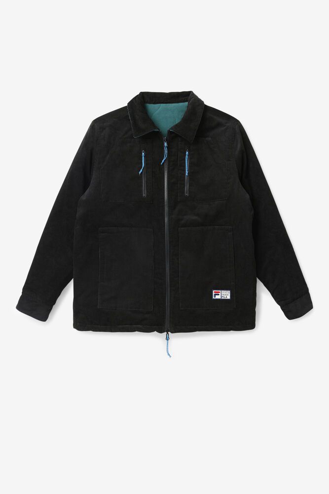 Fila Crank Reversible Jacket Black - Mens - 92107RTMV